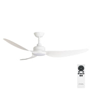 TRINITY DC 56IN/142CM WHITE/WHITE BLADES+22W LED