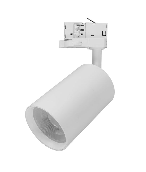 Track Head For Universal Track 4 Wire 3 Circuit White 25W 3CCT LED