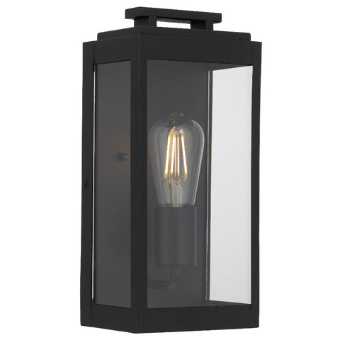 Truman 1lt IP44 Exterior Wall Light Black Sand