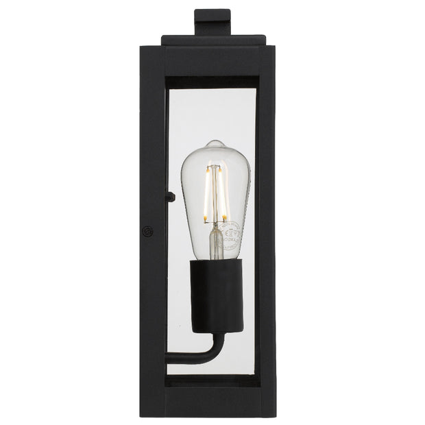 Truman 1lt IP44 Exterior Wall Light Black Sand