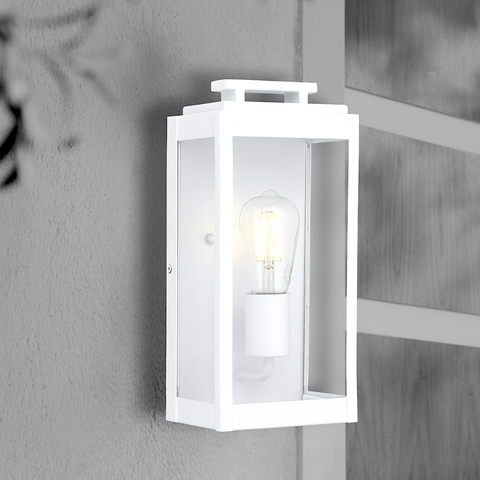 Truman 1lt IP44 Exterior Wall Light White Sand