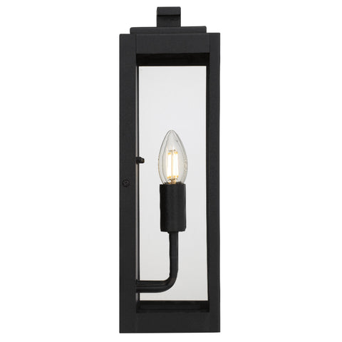 Truman 2lt IP44 Exterior Wall Light Black Sand