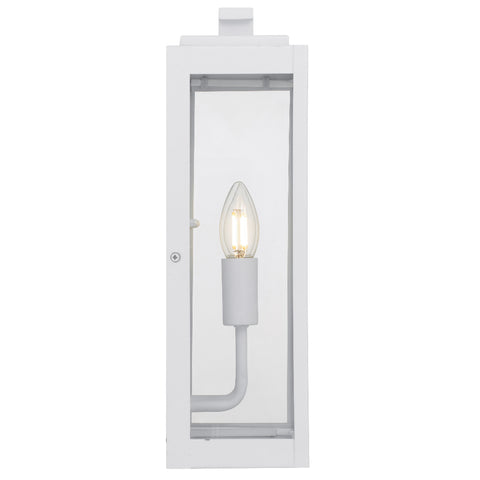 Truman 2lt IP44 Exterior Wall Light White Sand