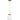 Tufo White Alabaster Jar w/Brass Highlight Pendant E27