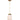 Tufo White Alabaster Jar w/Brass Highlight Pendant E27