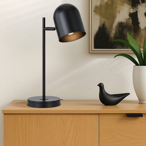 Turin Table Lamp Black Satin