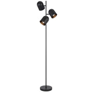 Turin 3lt Floor Lamp Black Satin