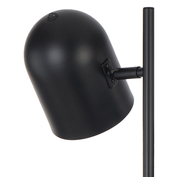 Turin 3lt Floor Lamp Black Satin