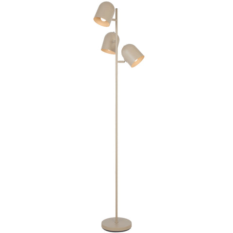 Turin 3lt Floor Lamp Khaki Satin