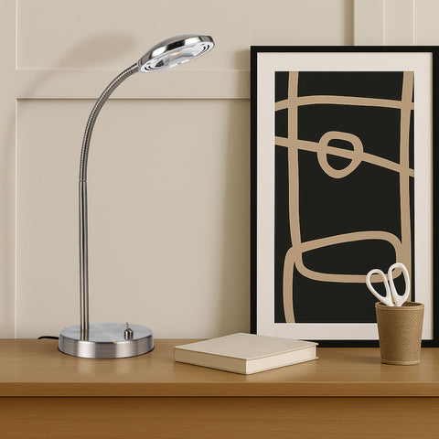 TYLER 6w LED 3000K Nickel Table Lamp