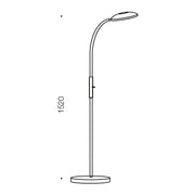 TYLER 6w LED 3000K Black Floor Lamp