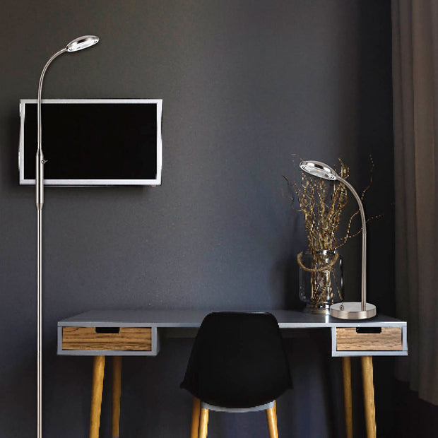 TYLER 6w LED 3000K Nickel Table Lamp