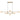 Tyson 6lt Pendant Antique Gold with Opal Glass