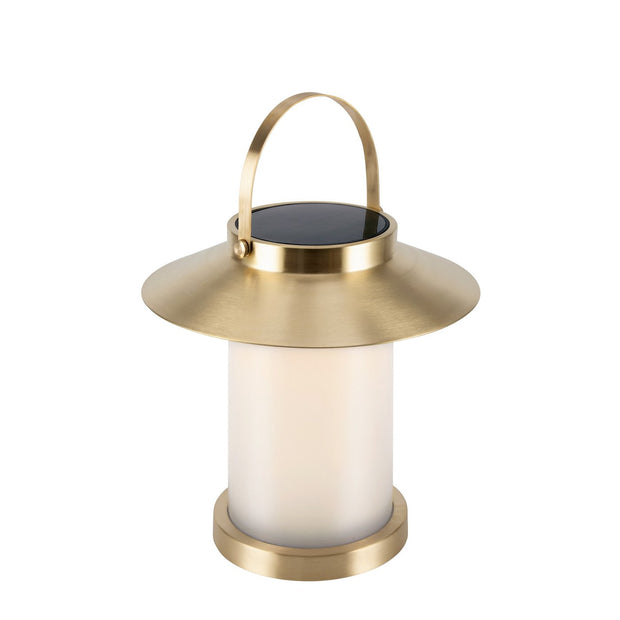 Temple 30 Solar Table Lamp Brass