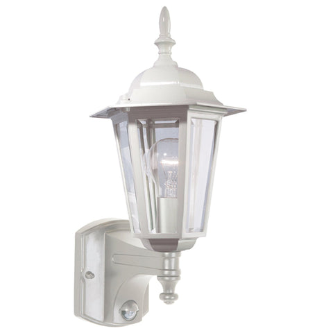 Tilbury Exterior Coach Light with Sensor - White