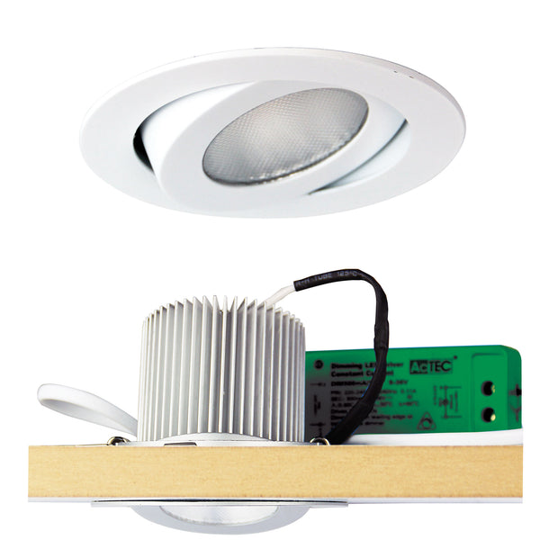 ROCK 92 10W 3000K Adjustable LED Recessed