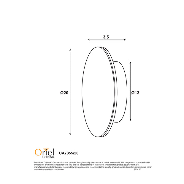 Circo 20 CCT LED IP65 Exterior Wall Light White