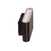 Wash 2x3w LED IP65 Exterior Wall Light Black