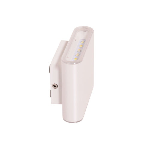 Wash 2x3w LED IP65 Exterior Wall Light White