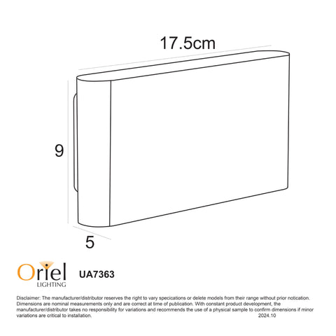 Wash 2x6w LED IP65 Exterior Wall Light White