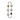Miller gold and opal glass oval track 4 x 5w G9 wall light