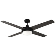 Urban 2 Outdoor 52 AC Ceiling Fan Black with E27 Light