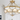 Valmont 6 Light CTC Pendant Brass and Frosted Water Glass
