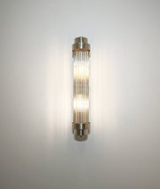 Varillas Up/Down Wall Light Glass Rods with Satin Chrome