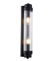 Varillas Up/Down Wall Light Glass Rods with Black