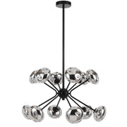 Varlin 12lt Pendant Black and Mirror Glass
