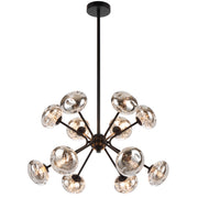 Varlin 12lt Pendant Black and Mirror Glass