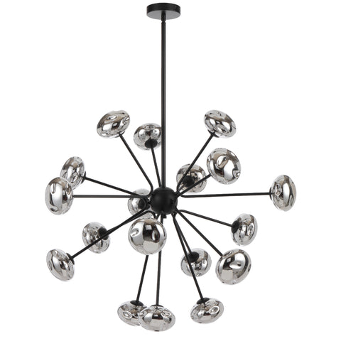 Varlin 18lt Pendant Black and Mirror Glass