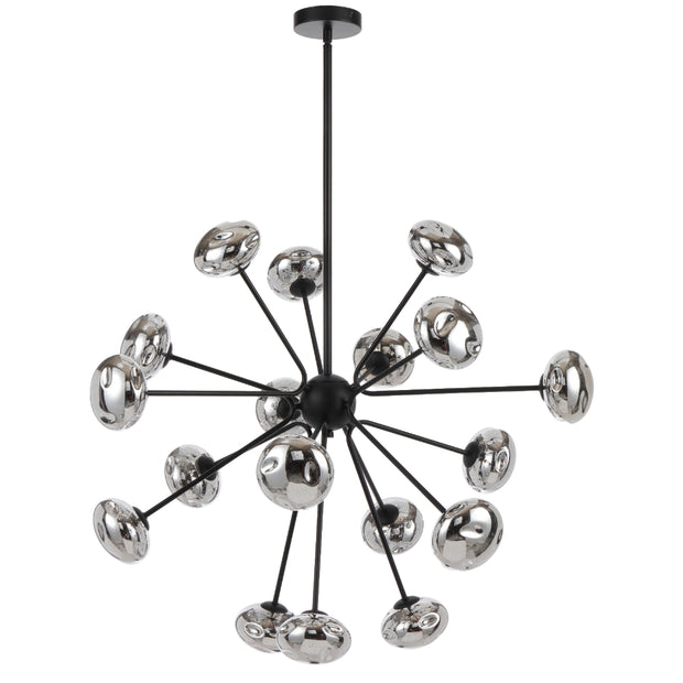 Varlin 18lt Pendant Black and Mirror Glass
