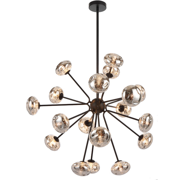 Varlin 18lt Pendant Black and Mirror Glass