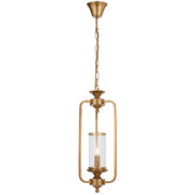 Velden 1lt Pendant Copper with Clear Glass