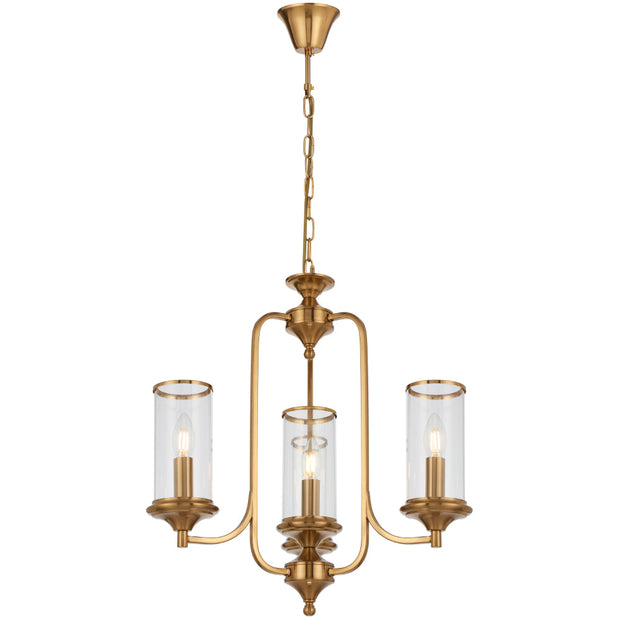 Velden 4lt Pendant Copper with Clear Glass