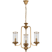 Velden 4lt Pendant Copper with Clear Glass