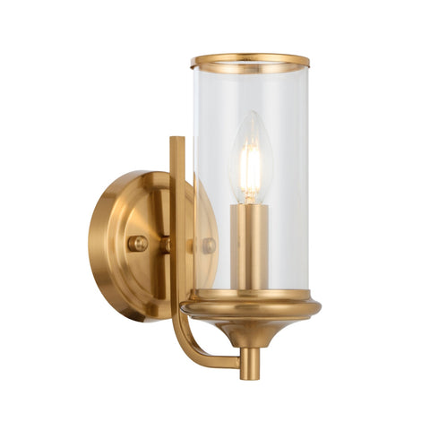 Velden Wall Light Copper with Clear Glass