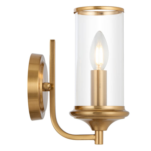 Velden Wall Light Copper with Clear Glass