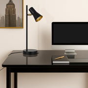 Verik Table Lamp Black with Brass Inner