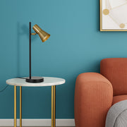Verik Table Lamp Black with Brass Shades