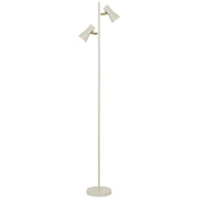 Verik 2lt Floor Lamp Beige with Brass