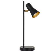 Verik Table Lamp Black with Brass Inner