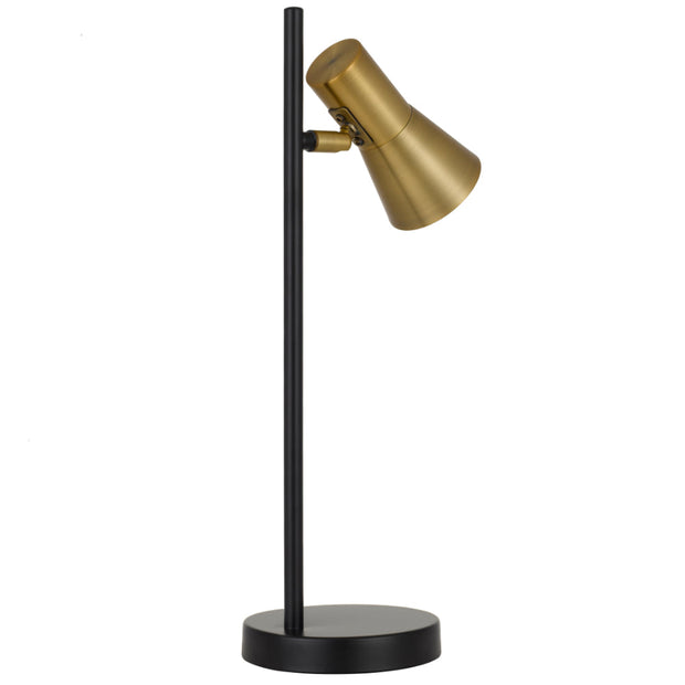 Verik Table Lamp Black with Brass Shades