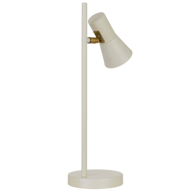 Verik Table Lamp Beige with Brass
