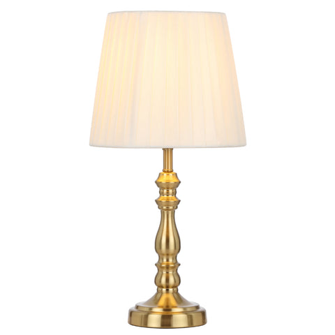 Vida Table Lamp Antique Gold with Cream