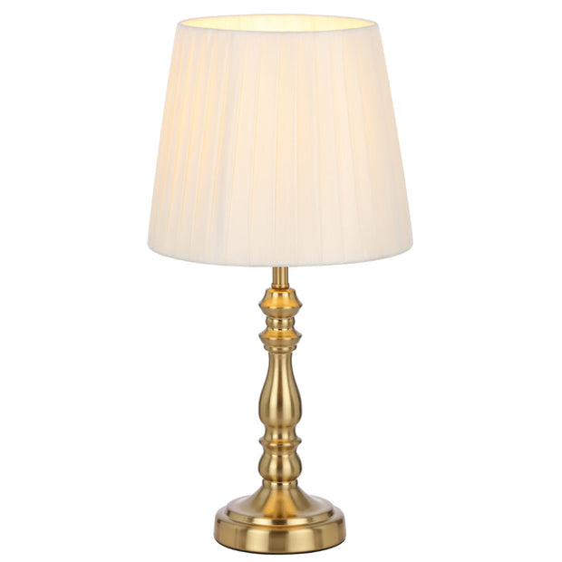Vida Table Lamp Antique Gold with Cream