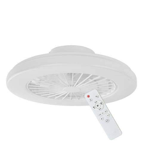 Viftu Low Profile White DC Ceiling Fan with 40W 3CCT LED Light