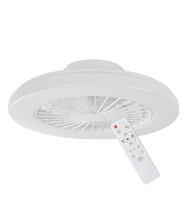 Viftu Low Profile White DC Ceiling Fan with 40W 3CCT LED Light