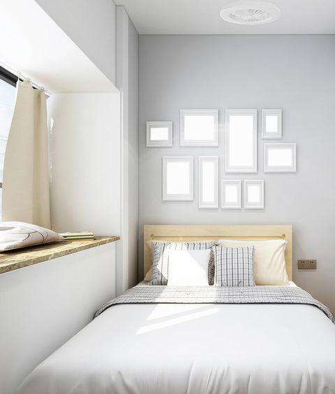 Viftu Low Profile White DC Ceiling Fan with 40W 3CCT LED Light